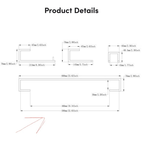 Wayfair - 2 x Towel Racks - Picture 2 of 2